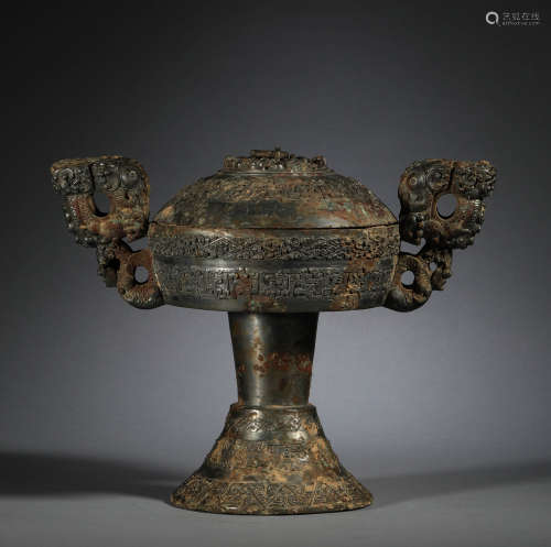 During the Warring States period, bronze sacrificial vessels