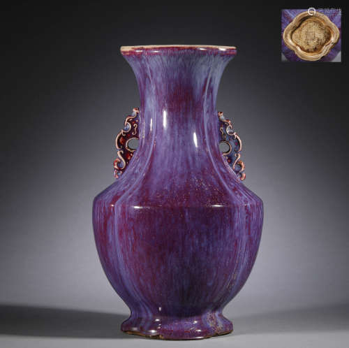 In the Qing Dynasty, Lujun glaze kiln changed into a double ...