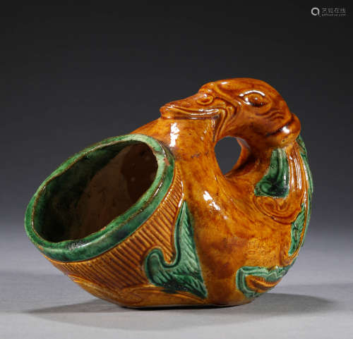 Liao Dynasty, three color Jue cup