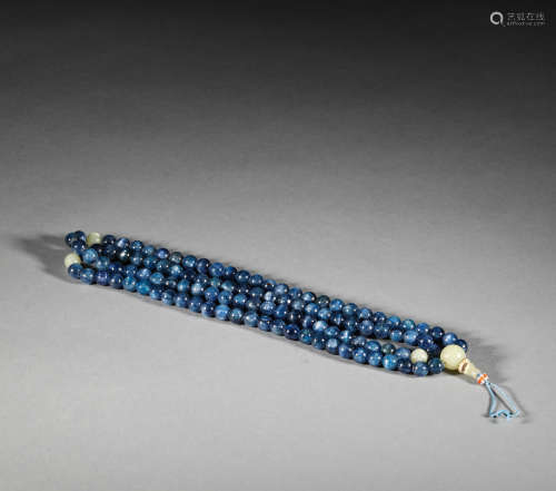 Aquamarine Necklace in Qing Dynasty