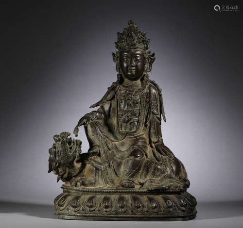 Ming Dynasty, bronze statue of Bodhisattva