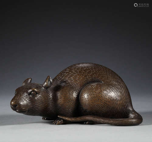 Copper mouse in Qing Dynasty
