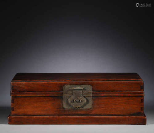 Huanghua pear wooden treasure chest in the Qing Dynasty