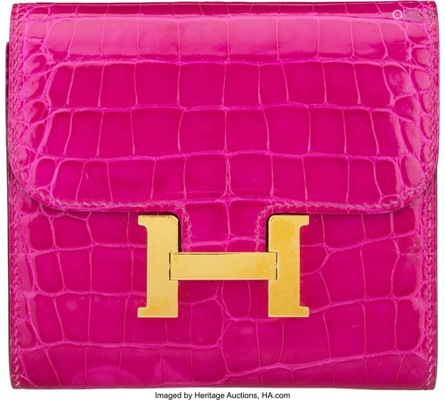 Hermès Shiny Rose Scheherazade Alligator Consta