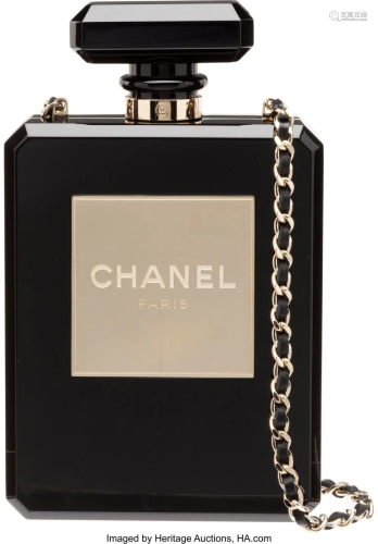 Chanel Runway Black Plexiglass Perfume No.5 Bott
