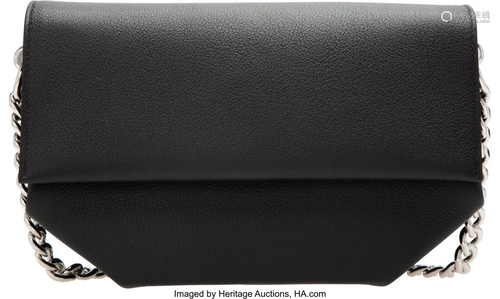 Hermès 24cm Black Novillo Leather Opli Chaine B