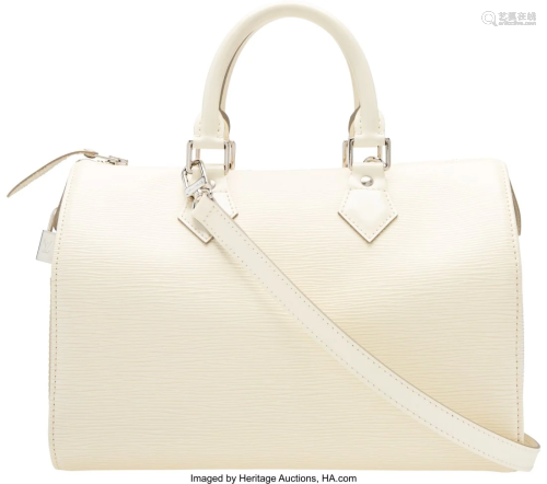 Louis Vuitton Ivory Epi Leather Speedy Bag with