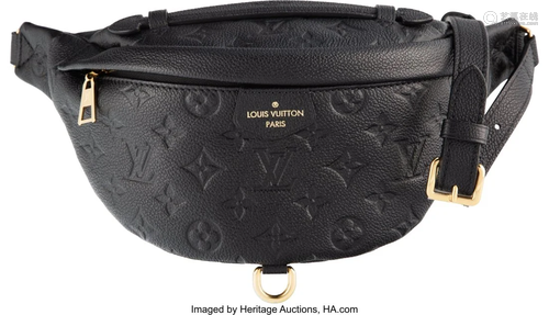 Louis Vuitton Black Empreinte Leather Bumbag wit