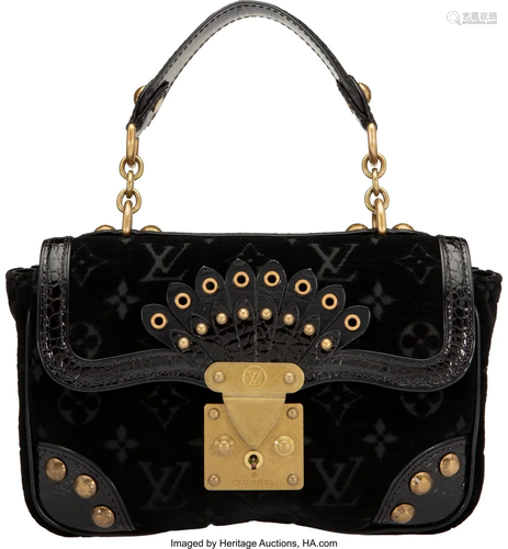 Louis Vuitton Limited Edition Black Monogram Vel