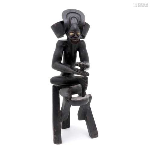 A CHOKWE STYLE FEMALE FIGURE