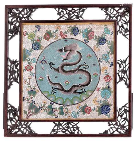 AN ORIENTAL HANGING PLAQUE