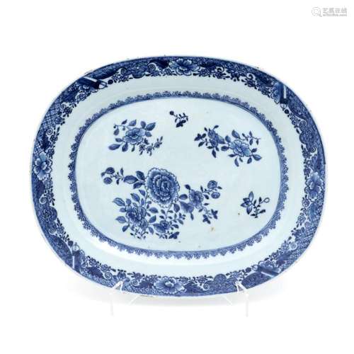 AN OVAL PLATTER