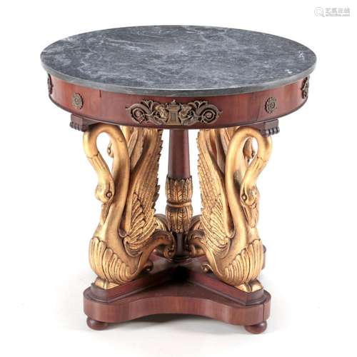 AN EMPIRE STYLE CENTRE TABLE