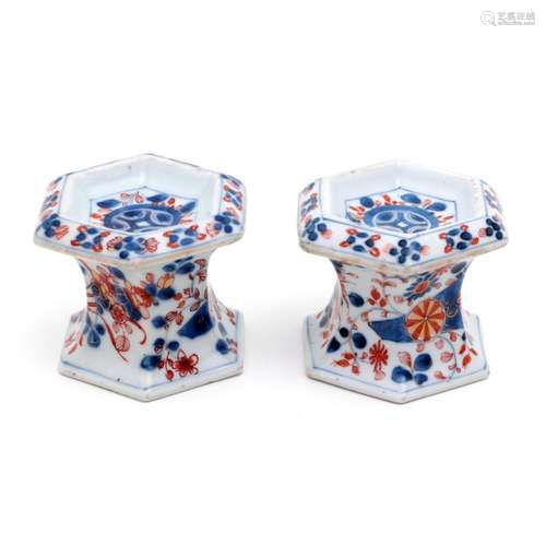 A PAIR OF SALT CELLARS