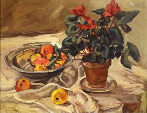 H. Herzberger or similar, dated 1941, , still life with