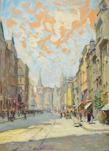 Fritz Stattler, 1867 Pilsen - 1937 Munich, Studies at