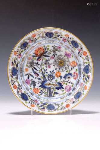 Plate, Meissen, around 1840/50, onion pattern with