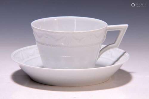 Large milk coffee cup, KPM Kurland, 20th century
