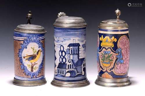 3 jugs, German, around 1920, based on the model of the