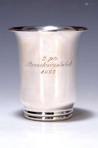 Mug, Copenhagen, 1954, 835 silver, engraved dedication