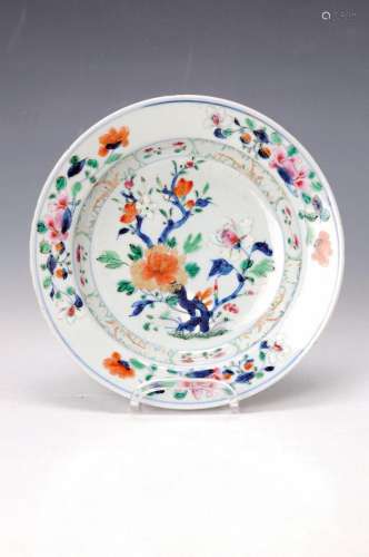 plate, China, around 1760-1790, made for the English