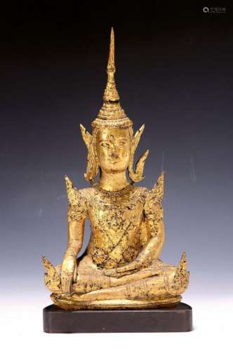 Seated Buddha sculpture, Thailand, Ayutthaya, c. 1900