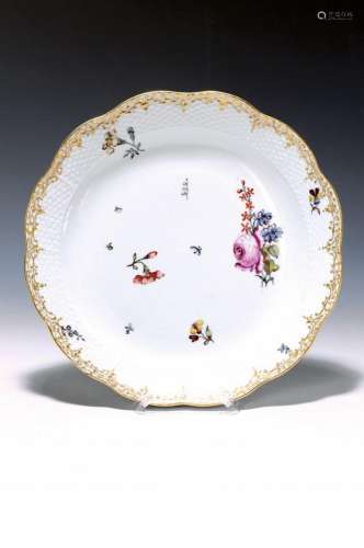 Round bowl, Meissen, around 1745, porcelain, polychrome