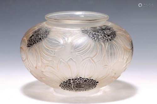 Vase, R. Lalique, no. 938, 1930s, clear, partially