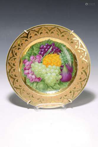 Ceremonial plate, KPM, around 1830/40, porcelain