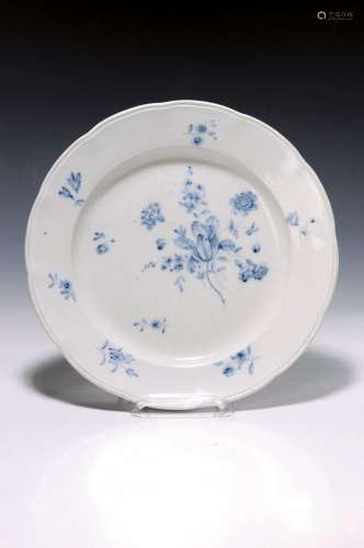 Small round platter, Frankenthal, around 1772,porcelain