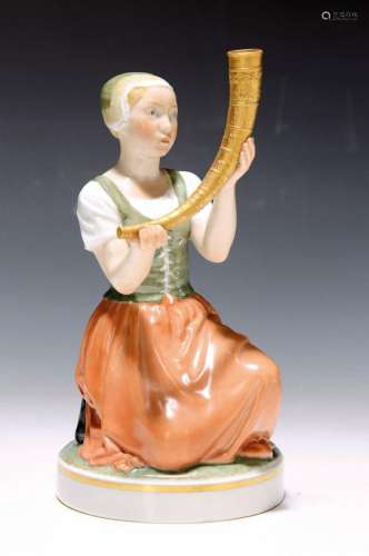 Porcelain figure, Royal Copenhagen, Flora Danica, mid