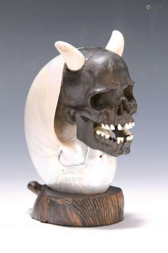 Carving/handicraft workshop Schiffel,Memento Mori, skull