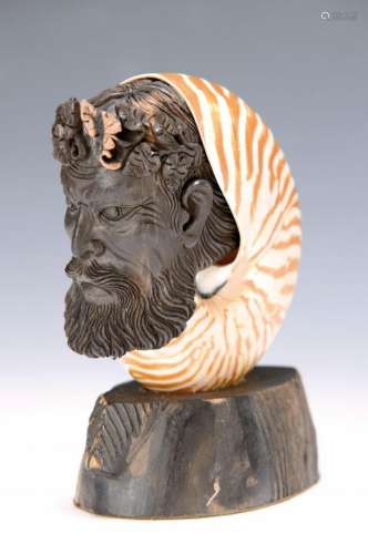 carving/handicraft studio Schiffel, Bacchus head in