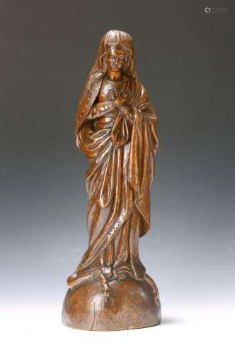 Mother of God, 2nd half of the 19th century, monogrammed
