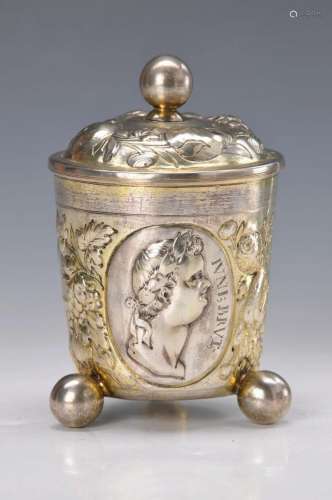 silver cup with cover, Augsburg, around 1695- 99, 13 lot
