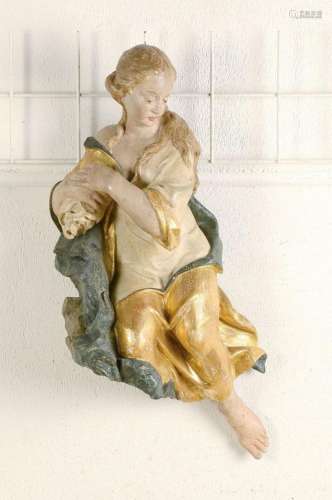 Holy figure, South German, around 1770/80, St.Mary