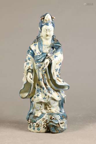 Very large Guan Yin, China, 20th century, porcelain