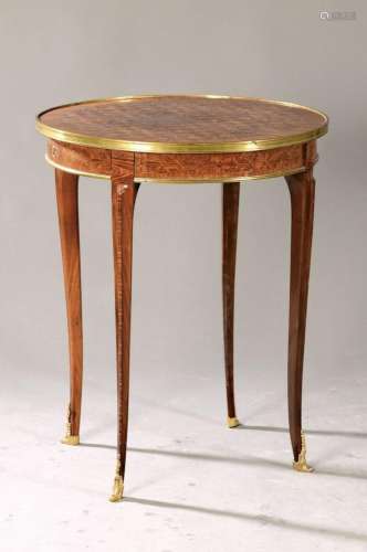 Table, France, around 1900, rosewood veneer, tabletop and