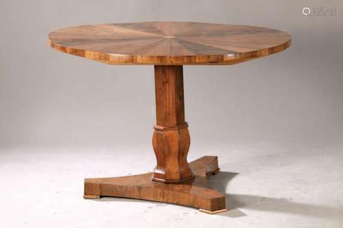 Round table, Biedermeier, around 1820/30, top later and