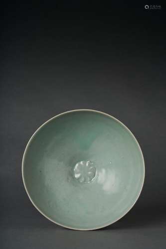 A KOREAN MOULDED CELADON-GLAZED BOWL, GORYEO DYNASTY, 12TH-1...