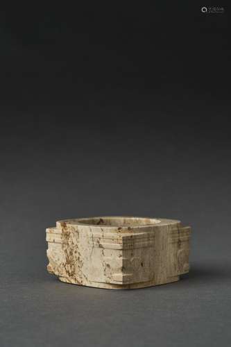 A VERY FINE JADE CONG, POSSIBLY LATE LIANGZHU CULTURE (CIRCA...