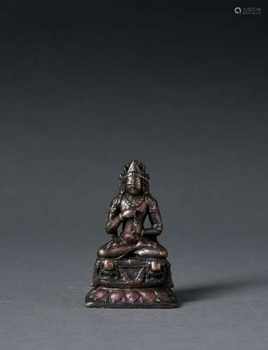 A BRONZE FIGURE OF A SEATED BUDDHA VAIROCANA, SWAT VALLEY, 8...