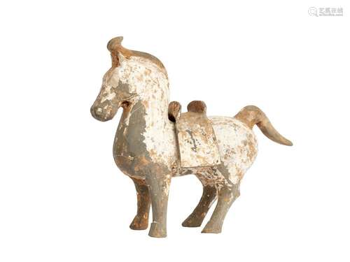 A POTTERY HORSE, LATE EASTERN HAN TO THREE KINGDOMS PERIOD, ...