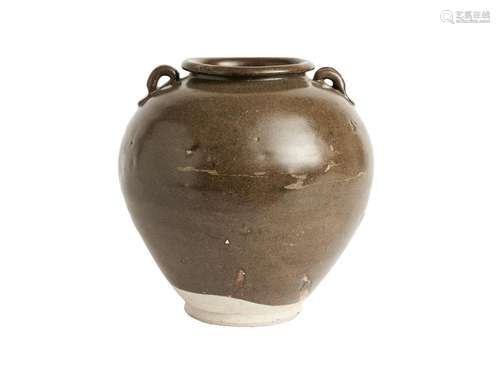 A TEA-DUST GLAZED JAR, TANG DYNASTY (618-907)