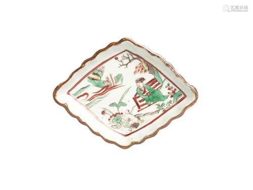 A FAMILLE-VERTE DISH, QING DYNASTY, SHUNZHI PERIOD (1638-166...