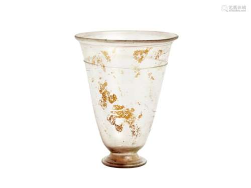 A ROMAN GLASS GOBLET, 3RD CENTURY AD