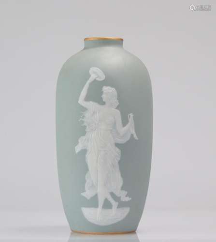 Camille Tharaud: Art Nouveau vase in Limoges porcelain