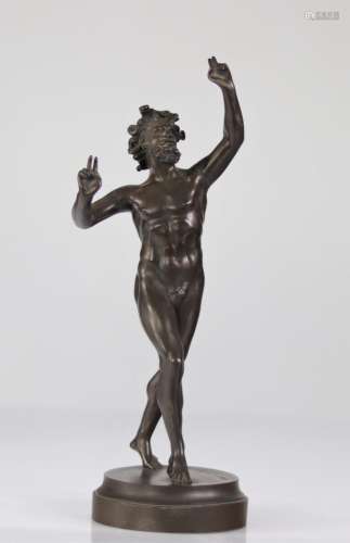 Bronze grand tour of Italy "dancing satire"