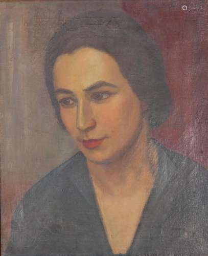 Ady DE LANNAY (1900-1942) oil on canvas "portrait of a ...