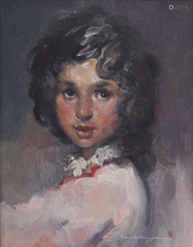 Charles SWYNCOP (1895-1970) Oil on canvas "portrait of ...